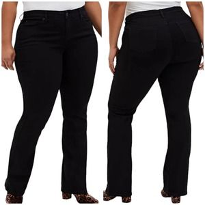 Torrid NWT Slim Boot Super Soft Mid-Rise Black Jeans